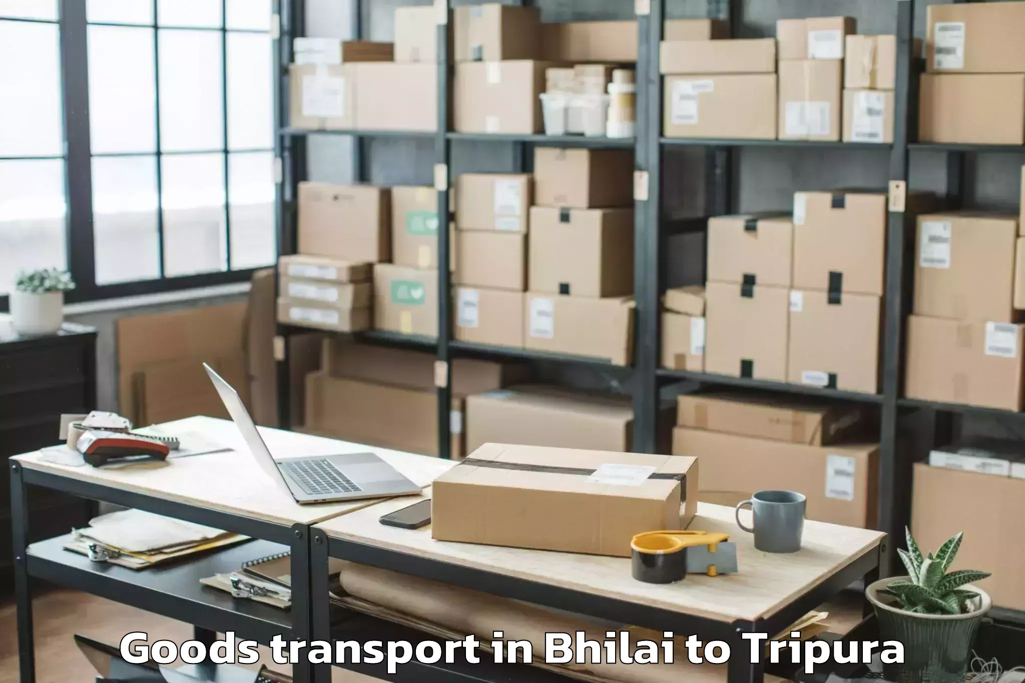 Easy Bhilai to Santirbazar Goods Transport Booking